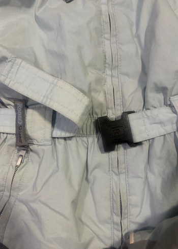 Gri Kapüşonlu Çocuk Kayak Tulumu - Görsel 4