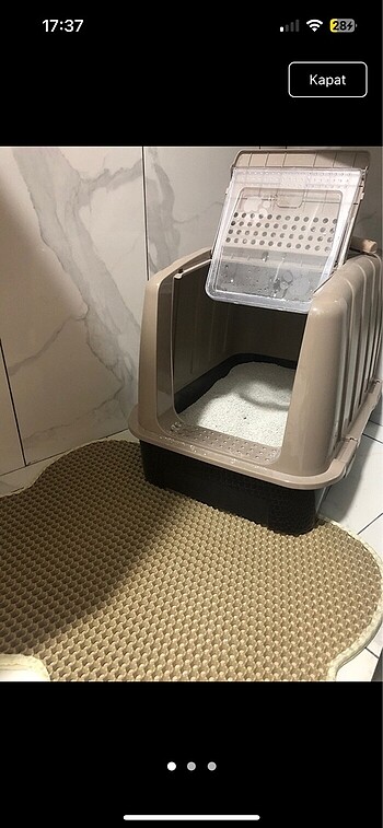 Kedi tuvaleti kedi kum kabı