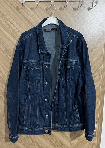 Erkek Lacivert Denim Ceket