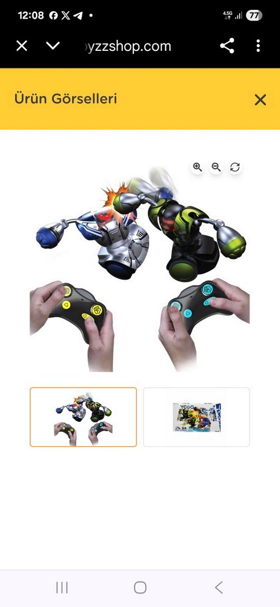 Çift Kişilik Dövüş Robotu ve Oyun Silverlit Robo Combat 2'li Set - Görsel 4