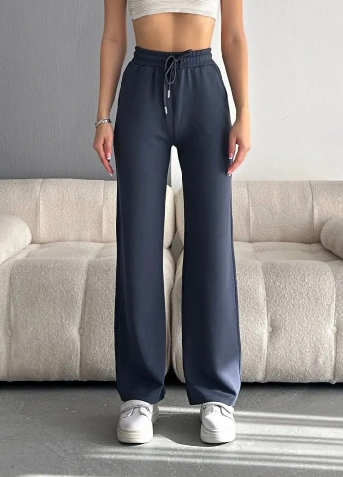 OYSHO Geniş Kesim Denim Eşofman Altı - Görsel 3