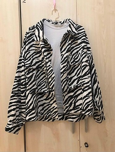 Zebra desen ceket