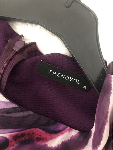 Trendyol & Milla 36-38 uyumlu mor yakın olmayan akraba düğünü elbisesi