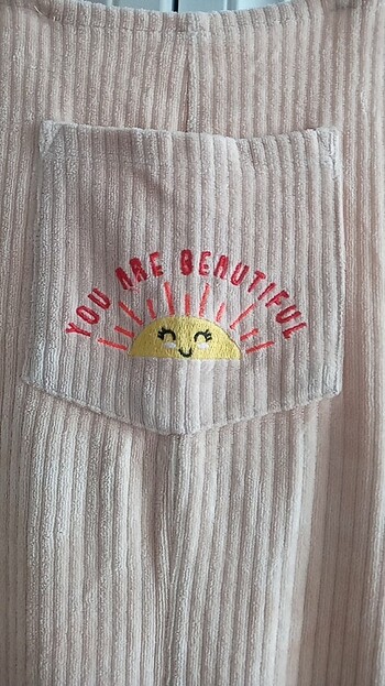 LC Waikiki Kız çocuk 11-12 yaş kadife tulum pantolon.