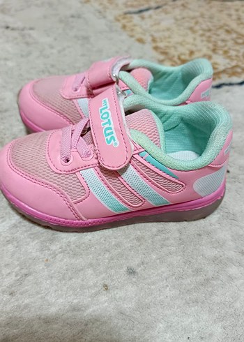 Kız Çocuk Pembe Spor Ayakkabı Velcro - Görsel 2