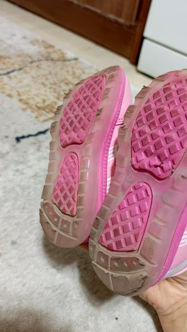 Kız Çocuk Pembe Spor Ayakkabı Velcro - Görsel 4