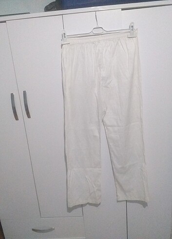 Yazlık Beyaz pantolon