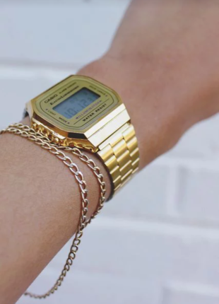 Accessorize Casio saat altın renk unisex model