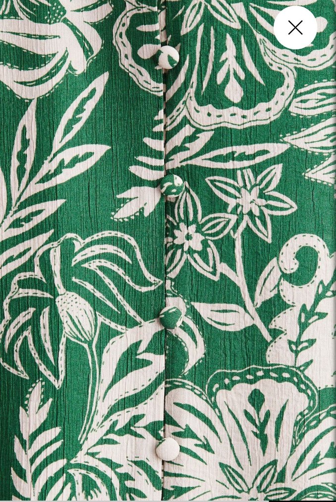 H&M Yeşil Uzun Elbise - Görsel 2