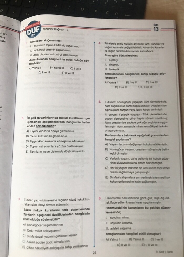 Coğrafya, biyoloji, tarih test kitapları toplu - Görsel 4