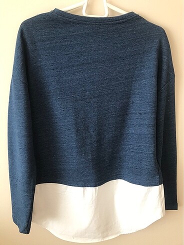 s Beden lacivert Renk Stradivarius basics gömlek etekli sweat