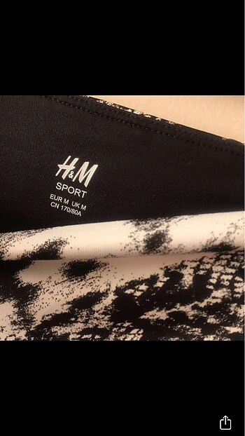 m Beden siyah Renk Orijinal H&M şekillendirici tayt
