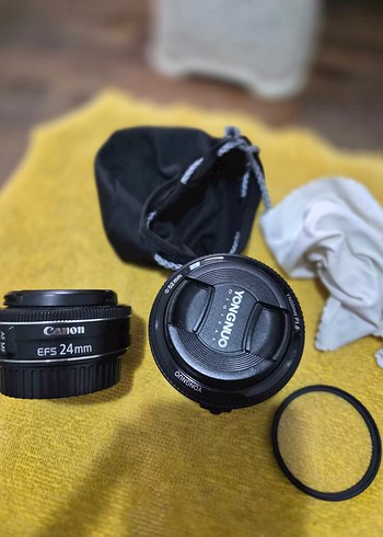 Canon Ef S 24mm Siyah Lens Seti