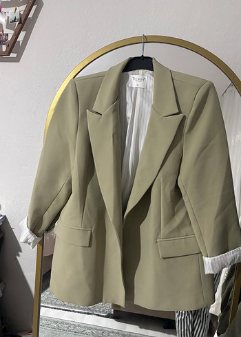 Zara Haki Oversize Blazer Ceket