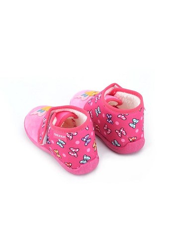 Kız Çocuk Pembe Nakışlı Sıcak Terlik - Görsel 9