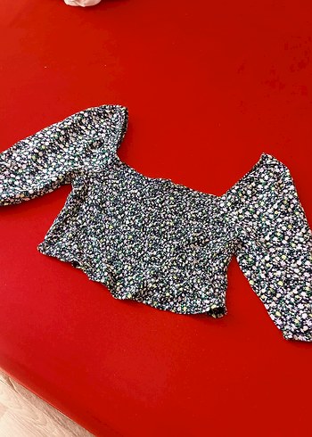 Kadın Uzun Kollu Çiçek Desenli Bluz - Görsel 4