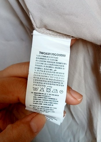 Bej Pamuklu Kadın Gömlek - Görsel 5