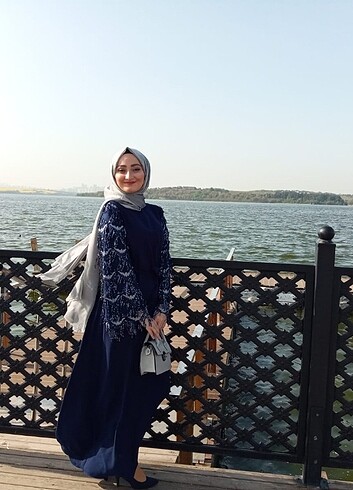 Suud Collection Lacivert Abiye