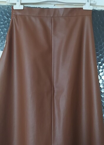 H&M Taba rengi deri etek