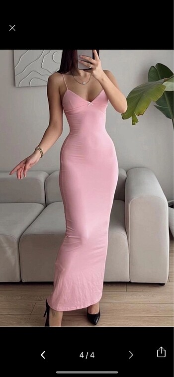 Zara pembe sandy elbise
