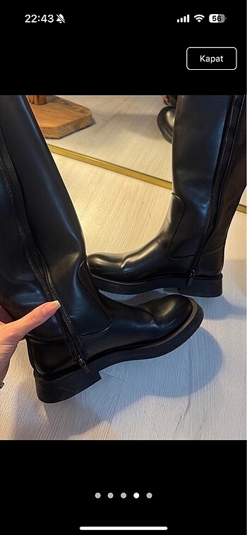 36 Beden Zara siyah çizme