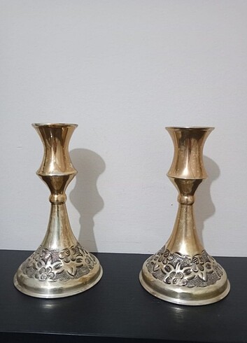  Bakır şamdan mumluk