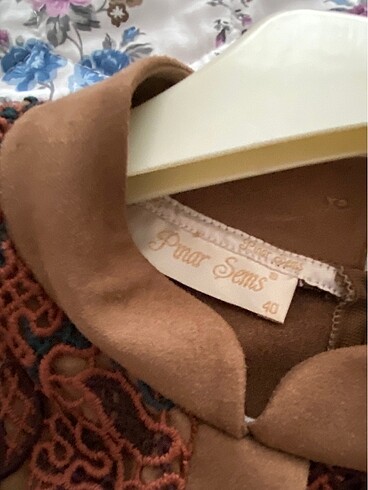 40 Beden camel Renk Elbise