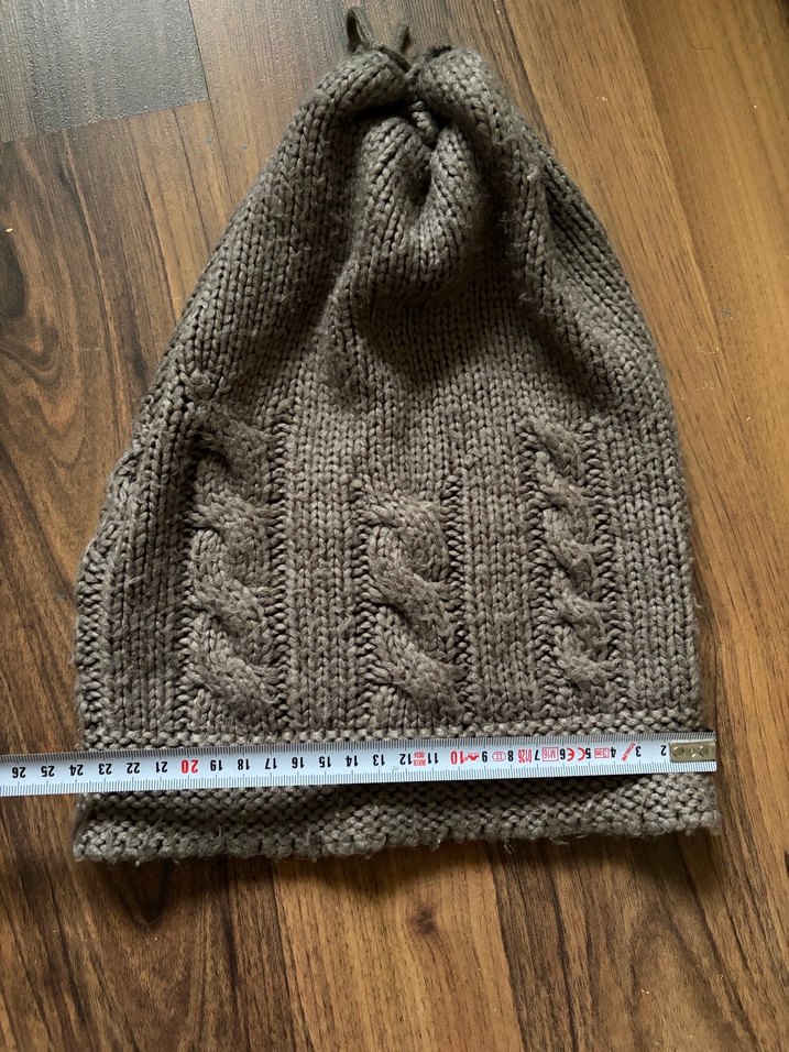 Gri Örgü Bohem Bere - Görsel 3