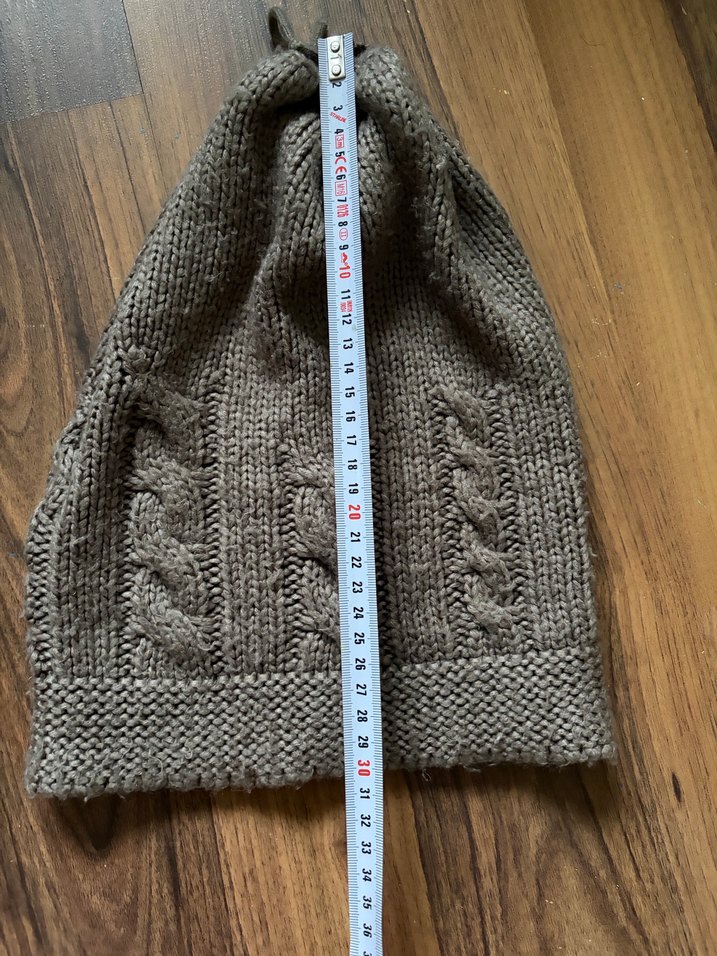 Gri Örgü Bohem Bere - Görsel 2