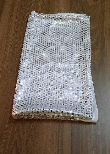 Parlak pullu parça kumaş - Görsel 3