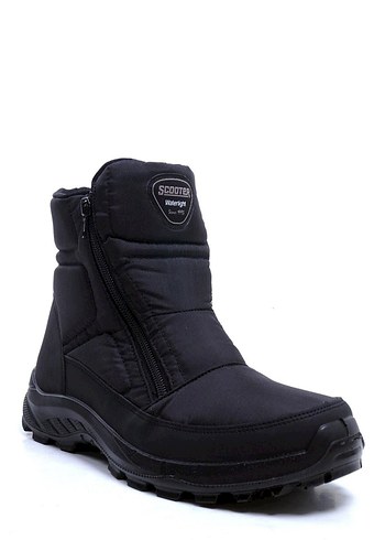 Fermuarlı Siyah Erkek Bot - Görsel 2