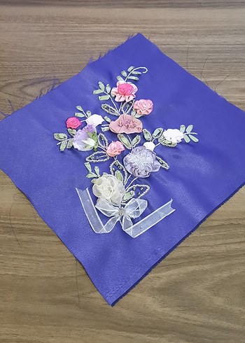 Mor Bohem Nakışlı tablo - Görsel 3