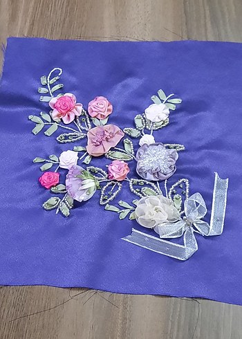 Mor Bohem Nakışlı tablo - Görsel 5