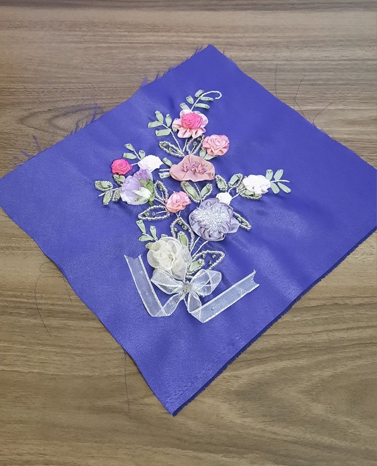 Mor Bohem Nakışlı tablo - Görsel 3