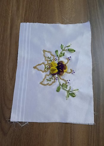 Beyaz İşlemeli Bohem tablo - Görsel 2