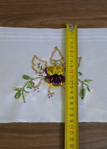 Beyaz İşlemeli Bohem tablo - Görsel 4