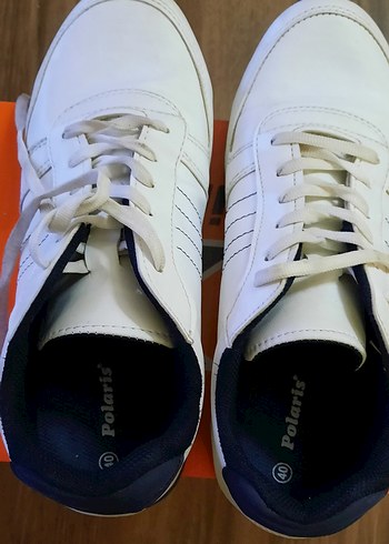 Beyaz Bağcıklı erkek Spor Ayakkabısı - Görsel 2