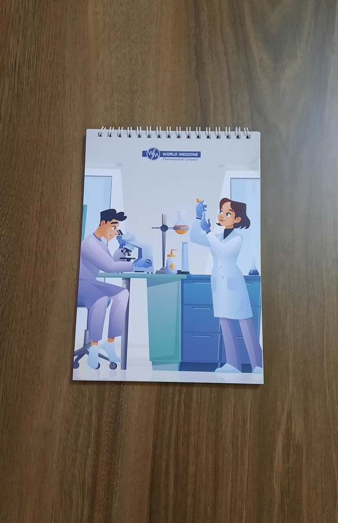 Beyaz Parlak Spiralli Kareli Not Defteri - Görsel 3