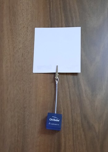 Mavi Küp masa üstü not Tutucu - Görsel 3