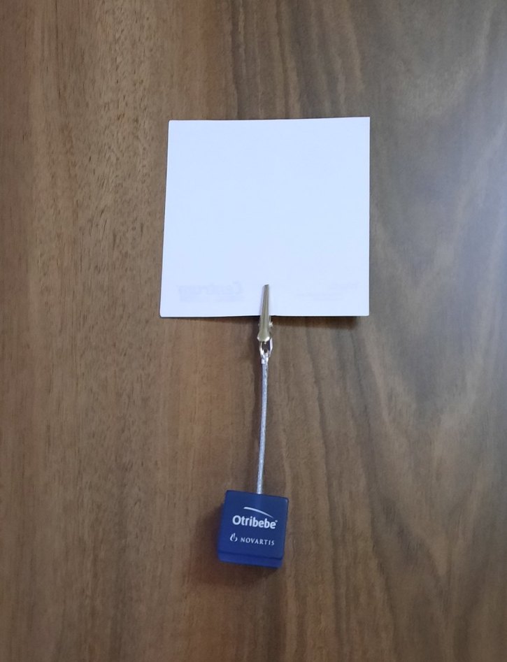 Mavi Küp masa üstü not Tutucu - Görsel 3