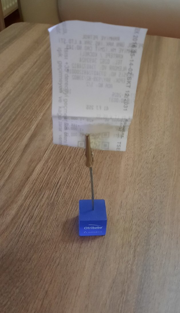 Mavi Küp masa üstü not Tutucu - Görsel 2