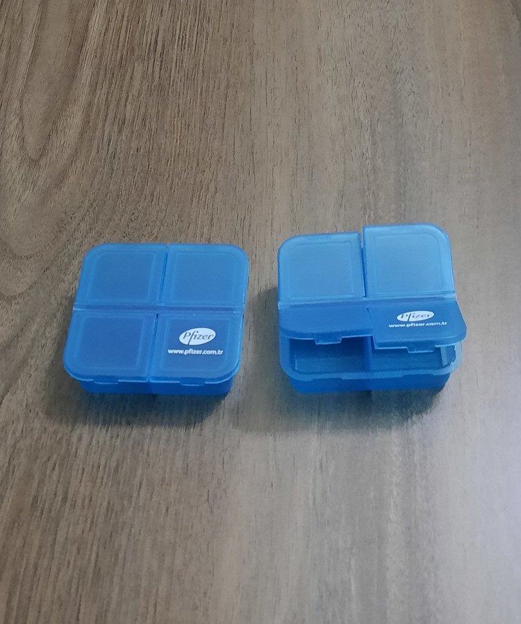 Mavi 4 bölmeli kutu - Görsel 2