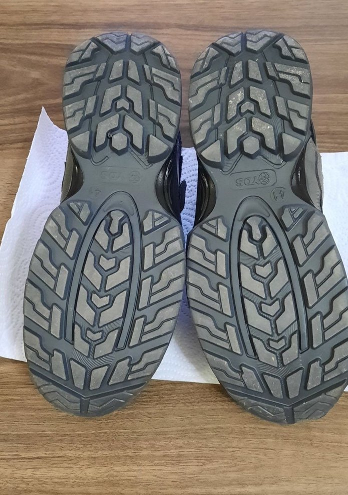 Gri  Erkek iş Ayakkabısı Velcro - Görsel 2