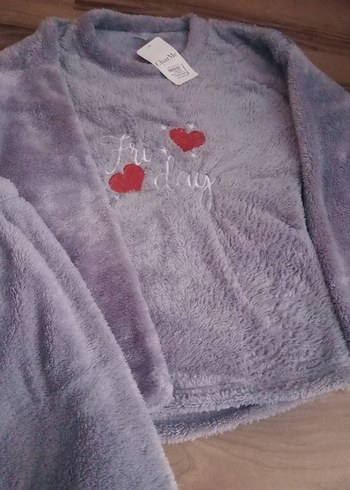 Kadın Peluş Pijama Takımı - Görsel 2