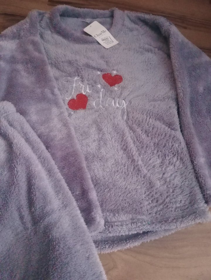 Kadın Peluş Pijama Takımı - Görsel 2