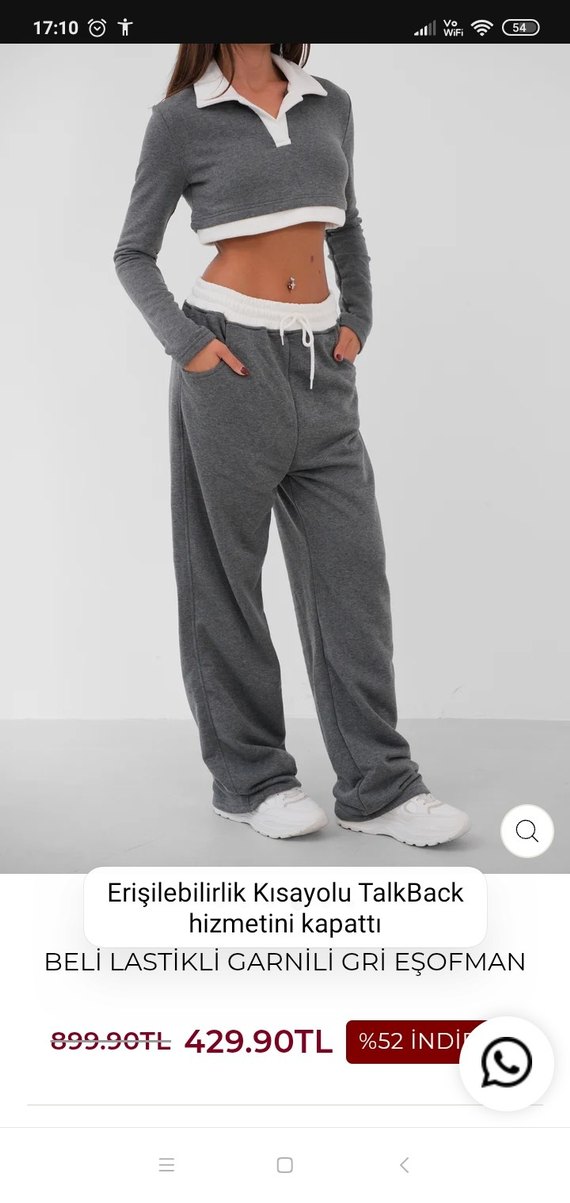 Gri  Eşofman - Görsel 3