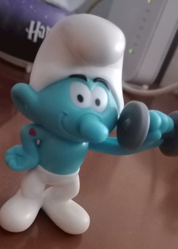 İki adet Şirinler figürü - Görsel 2