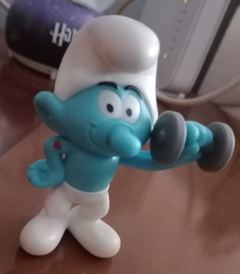 İki adet Şirinler figürü - Görsel 2