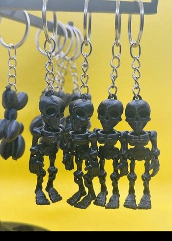 Siyah 3d İskelet Anahtarlık