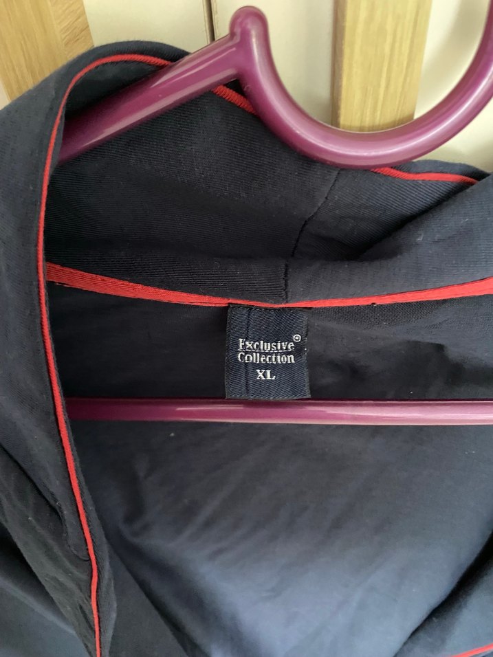 Bordo Erkek sabahlık Kuşaklı, Uzun Kollu - Görsel 3